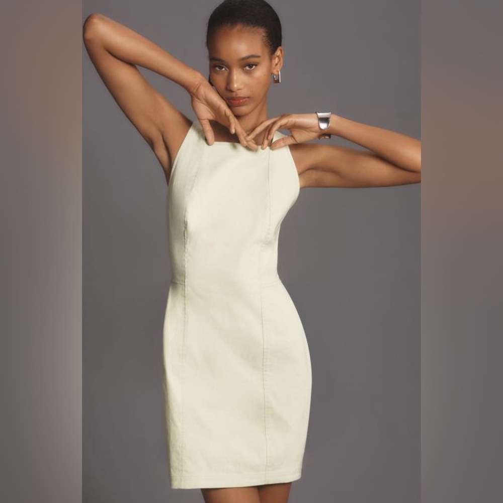 Maeve Sleeveless Volume-Hip Mini Dress NWT Size SP Minimalist Summer Preppy